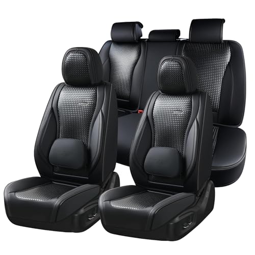 Coverado Nappa Leather Front Seat Covers 2-Pack Waterproof