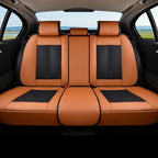 Coverado Nappa Leather Front Seat Covers 2-Pack Waterproof
