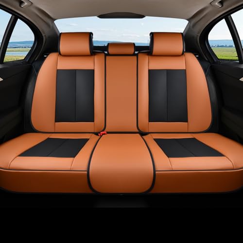 Coverado Nappa Leather Front Seat Covers 2-Pack Waterproof