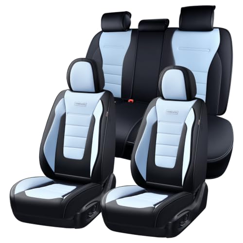 Coverado Nappa Leather Front Seat Covers 2-Pack Waterproof