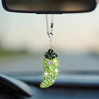 Bling Cherry Car Rear View Mirror Hanging Ornament