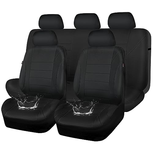 CAR PASS Waterproof Car Seat Covers Front Seats with Headrest Cover