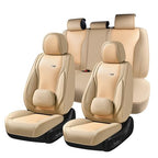 Coverado Nappa Leather Front Seat Covers 2-Pack Waterproof