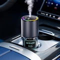Car Air Freshener Diffuser,Smart Car Air Freshener 150ml Capacity for 6 Months,RGB Music Syncing Light,Auto On/Off,Suitable for Cars,Offices (Cologne) - Ocean