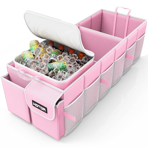 HOTOR Trunk Organizer Sturdy Foldable with Cooler