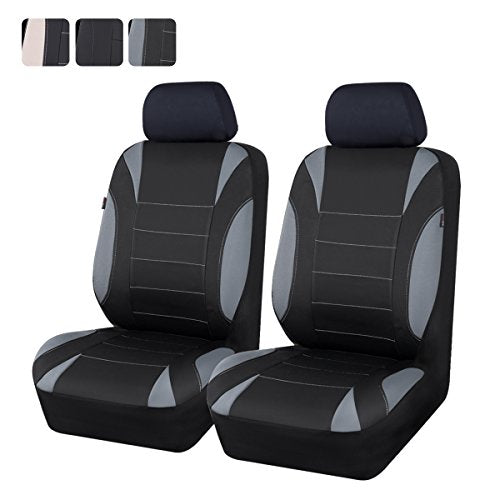 CAR PASS Waterproof Car Seat Covers Front Seats with Headrest Cover