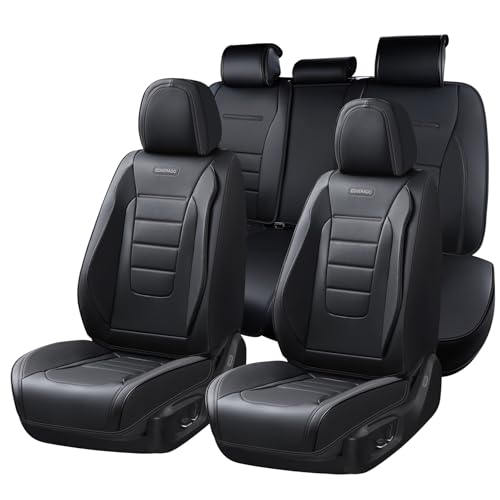Coverado Nappa Leather Front Seat Covers 2-Pack Waterproof