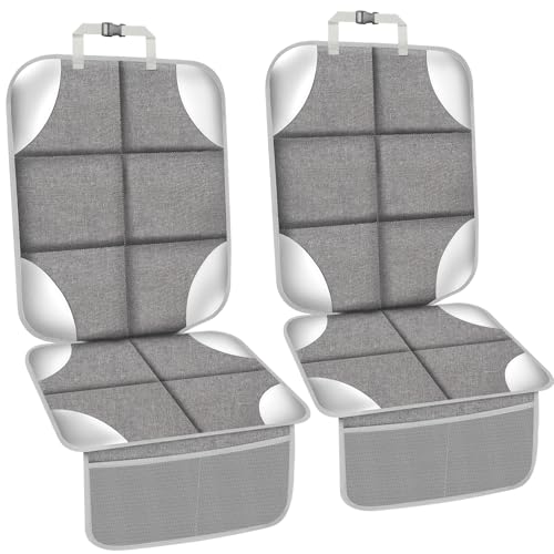 OCCKAI Car Seat Protector 600D Oxford with Storage Pockets