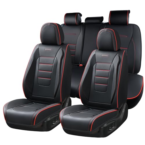 Coverado Nappa Leather Front Seat Covers 2-Pack Waterproof