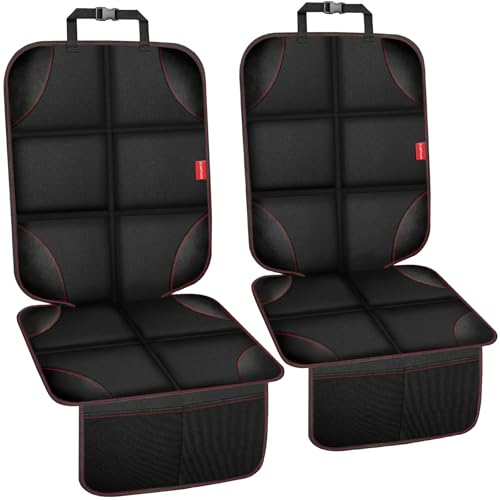 OCCKAI Car Seat Protector 600D Oxford with Storage Pockets