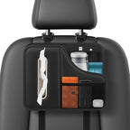Car Back Seat Organizer with Cup Holder and Tissue Box