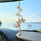 Seashell Car Rear View Mirror Hanging Charm