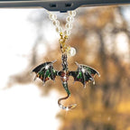 Bling Dragon Car Rear View Mirror Charm