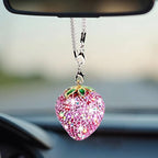 Bling Cherry Car Rear View Mirror Hanging Ornament