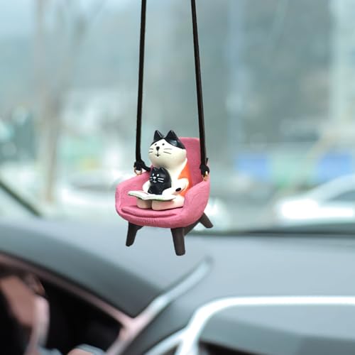 Swinging Duck Sunflower Rear View Mirror Hanging Ornament