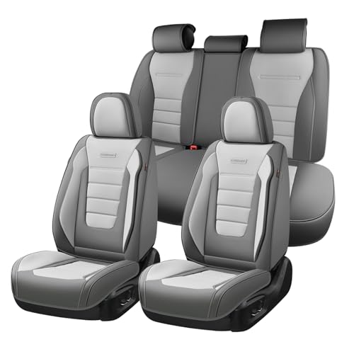 Coverado Nappa Leather Front Seat Covers 2-Pack Waterproof