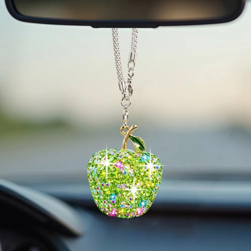 Bling Cherry Car Rear View Mirror Hanging Ornament