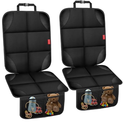 OCCKAI Car Seat Protector 600D Oxford with Storage Pockets