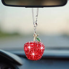 Bling Cherry Car Rear View Mirror Hanging Ornament