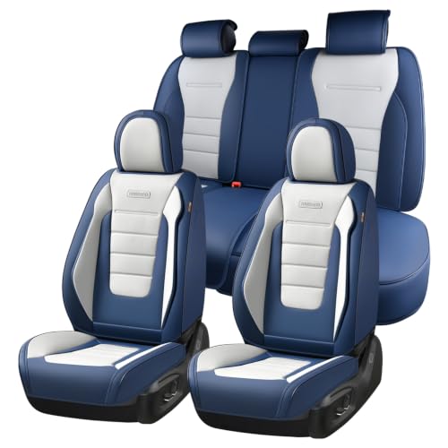 Coverado Nappa Leather Front Seat Covers 2-Pack Waterproof