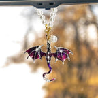 Bling Dragon Car Rear View Mirror Charm