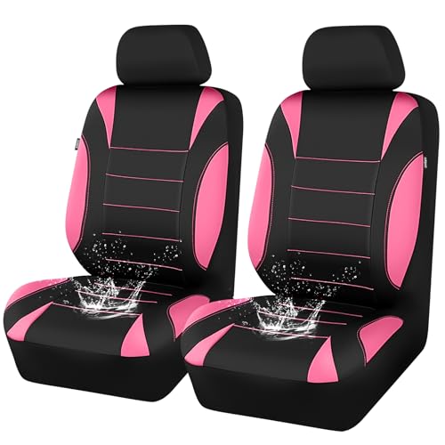 CAR PASS Waterproof Car Seat Covers Front Seats with Headrest Cover
