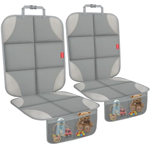 OCCKAI Car Seat Protector 600D Oxford with Storage Pockets