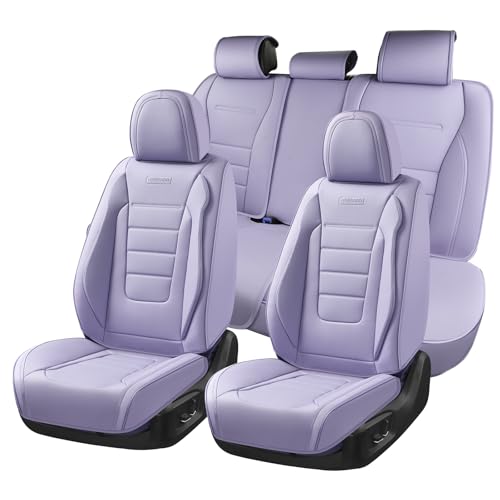 Coverado Nappa Leather Front Seat Covers 2-Pack Waterproof