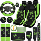 BBTO 43 Pcs Butterfly Car Seat Cover Set Women SUV