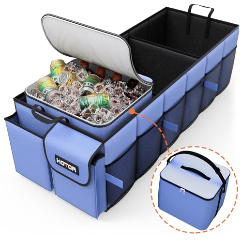 HOTOR Trunk Organizer Sturdy Foldable with Cooler