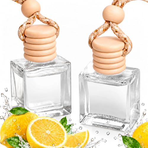 2Pack Car Air Freshener, Vanilla Essential Oil Diffuser, Hanging Car Odor Eliminator Long-Lasting Fragrance - Soda Lemonade