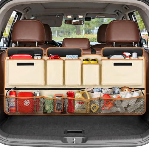Rhino Valley Car Trunk Organizer Backseat Hanging Storage