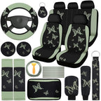 BBTO 43 Pcs Butterfly Car Seat Cover Set Women SUV