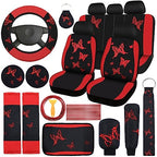 BBTO 43 Pcs Butterfly Car Seat Cover Set Women SUV