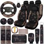 BBTO 43 Pcs Butterfly Car Seat Cover Set Women SUV