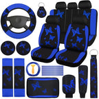 BBTO 43 Pcs Butterfly Car Seat Cover Set Women SUV