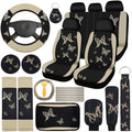 BBTO 43 Pcs Butterfly Car Seat Cover Set Women SUV
