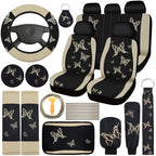 BBTO 43 Pcs Butterfly Car Seat Cover Set Women SUV