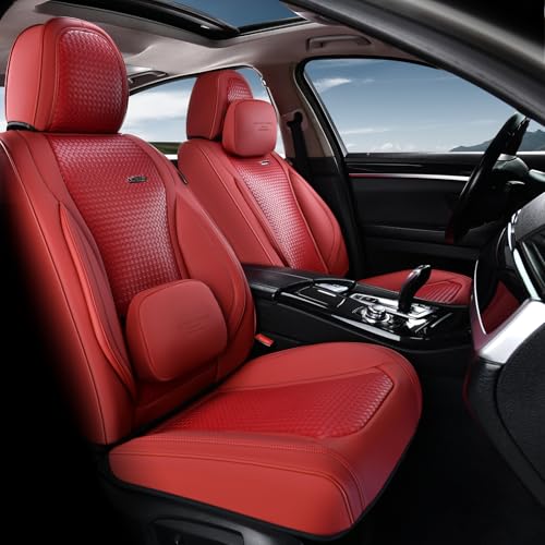 Coverado Nappa Leather Front Seat Covers 2-Pack Waterproof