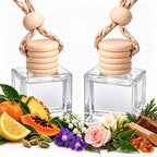 2Pack Car Air Freshener, Vanilla Essential Oil Diffuser, Hanging Car Odor Eliminator Long-Lasting Fragrance - Royal Smile