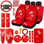 BBTO 43 Pcs Butterfly Car Seat Cover Set Women SUV