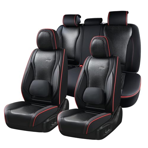 Coverado Nappa Leather Front Seat Covers 2-Pack Waterproof