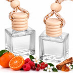 2Pack Car Air Freshener, Vanilla Essential Oil Diffuser, Hanging Car Odor Eliminator Long-Lasting Fragrance - Miracle Fruity