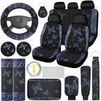 BBTO 43 Pcs Butterfly Car Seat Cover Set Women SUV