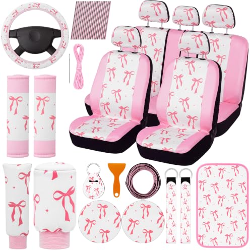 BBTO 43 Pcs Butterfly Car Seat Cover Set Women SUV