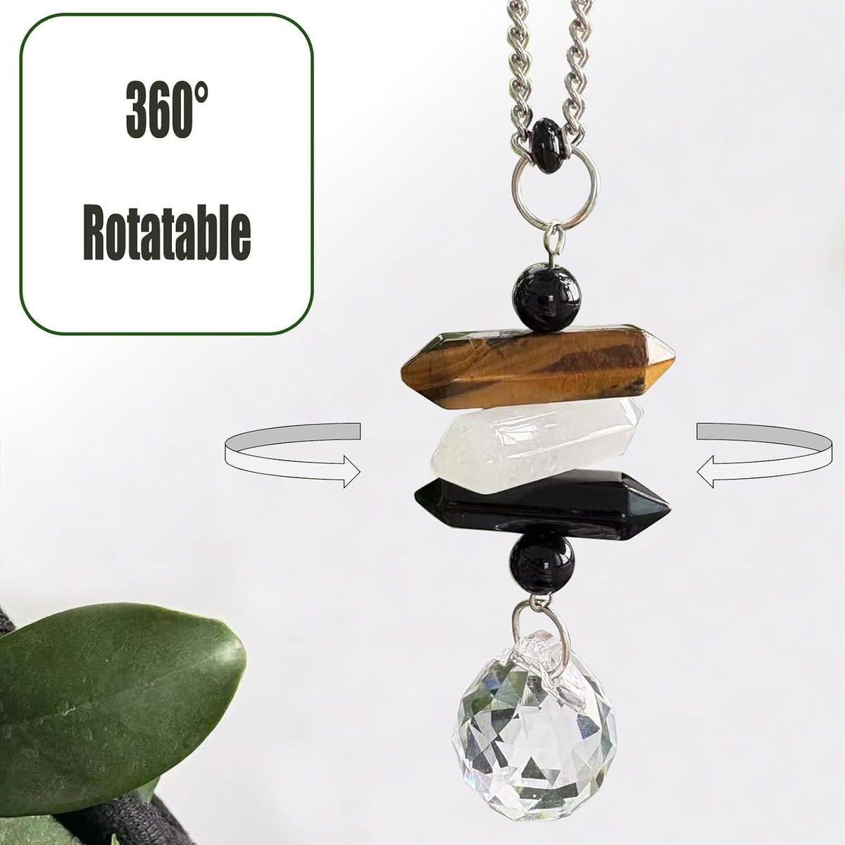 Crystal Rear View Mirror Hanging Car Charm