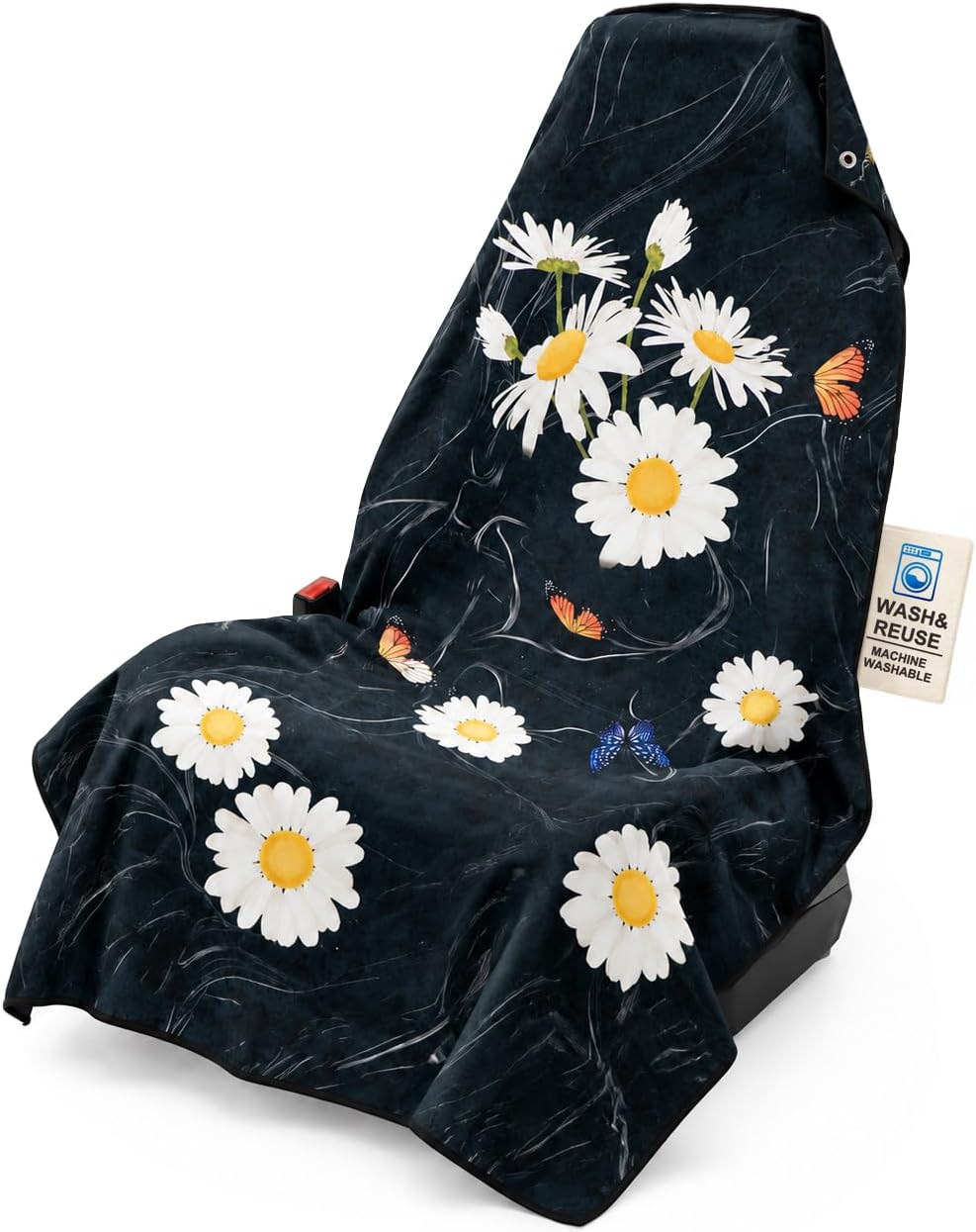 TESFEEL Chenille Car Seat Cover Towel 2-Pack