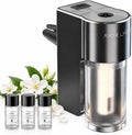 Car Air Freshener Diffuser, Smart Car Vent Air Freshener, 3 Speed Adjustable, Rechargeable, Intelligent Auto On/Off, Long Lasting Fragrance, 3 x 10ml Essential Oils, Jasmine