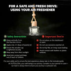 2Pack Car Air Freshener, Vanilla Essential Oil Diffuser, Hanging Car Odor Eliminator Long-Lasting Fragrance