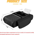 Zpana 4 in 1 Car Center Console Armrest Pillow Memory Foam